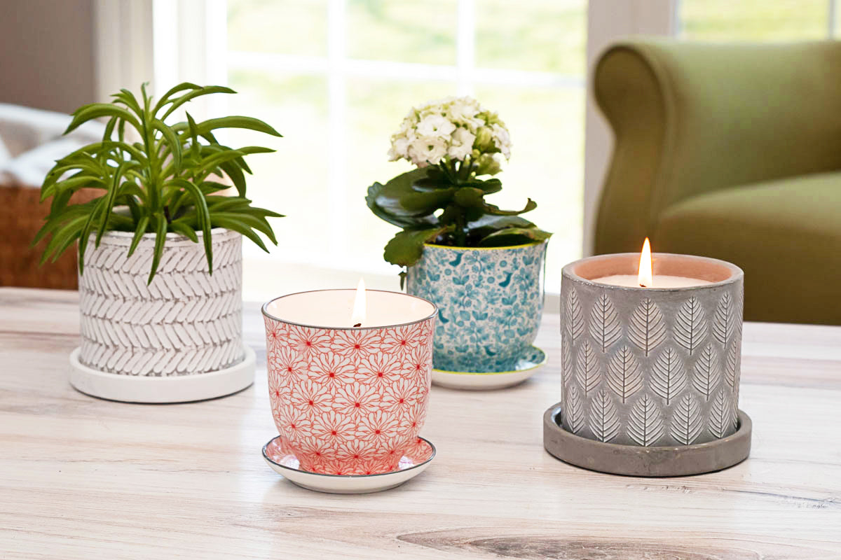 Candle jar shop holder