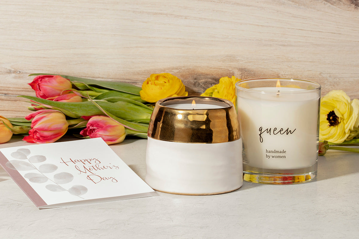 White & Gold Adelaide Candle