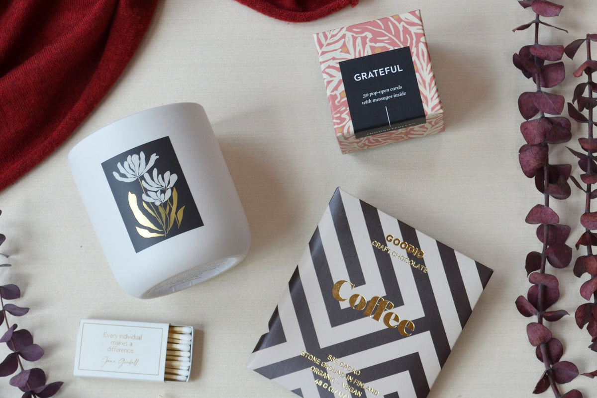 Gilded Botanical Candle Gift Set