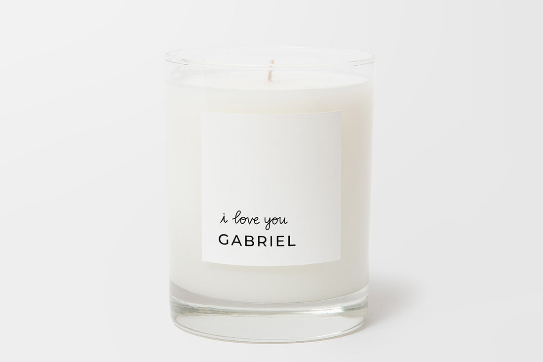 Personalized Candle-I Love You