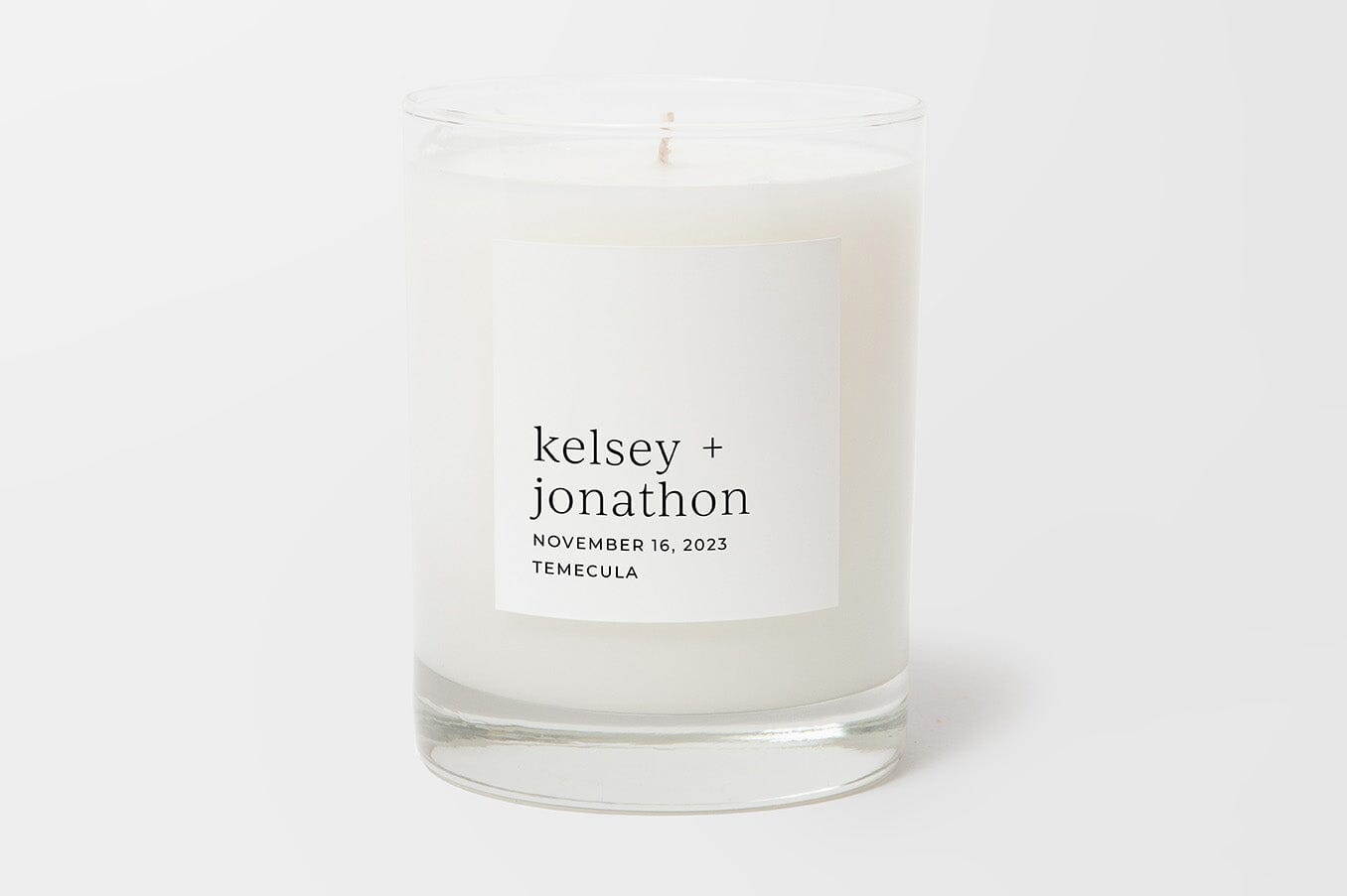 Personalized Candle-Wedding