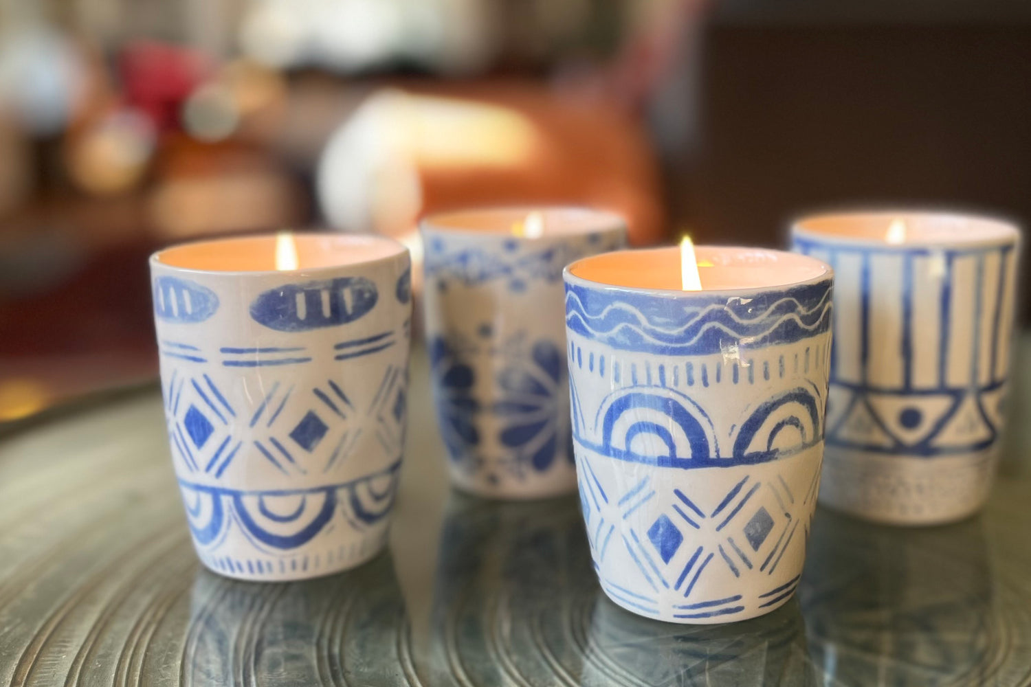 Mosaic Candle Set