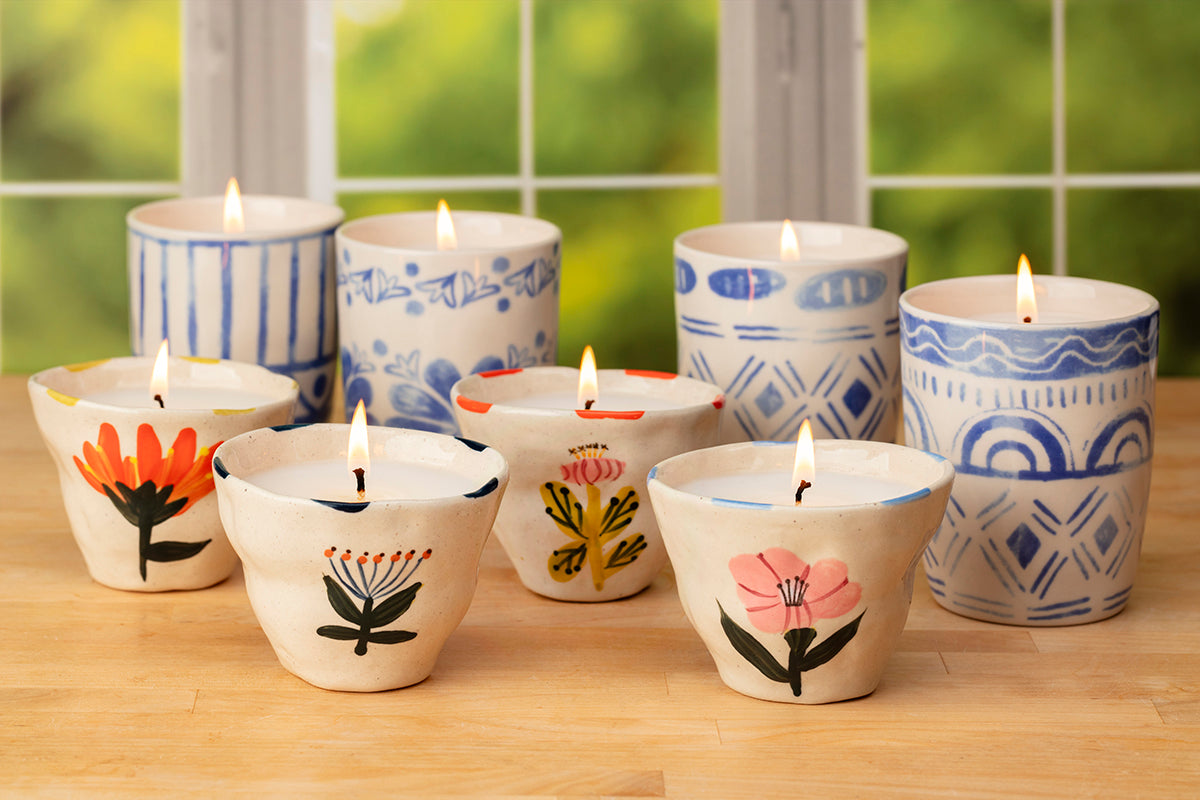 Mosaic Candle Set