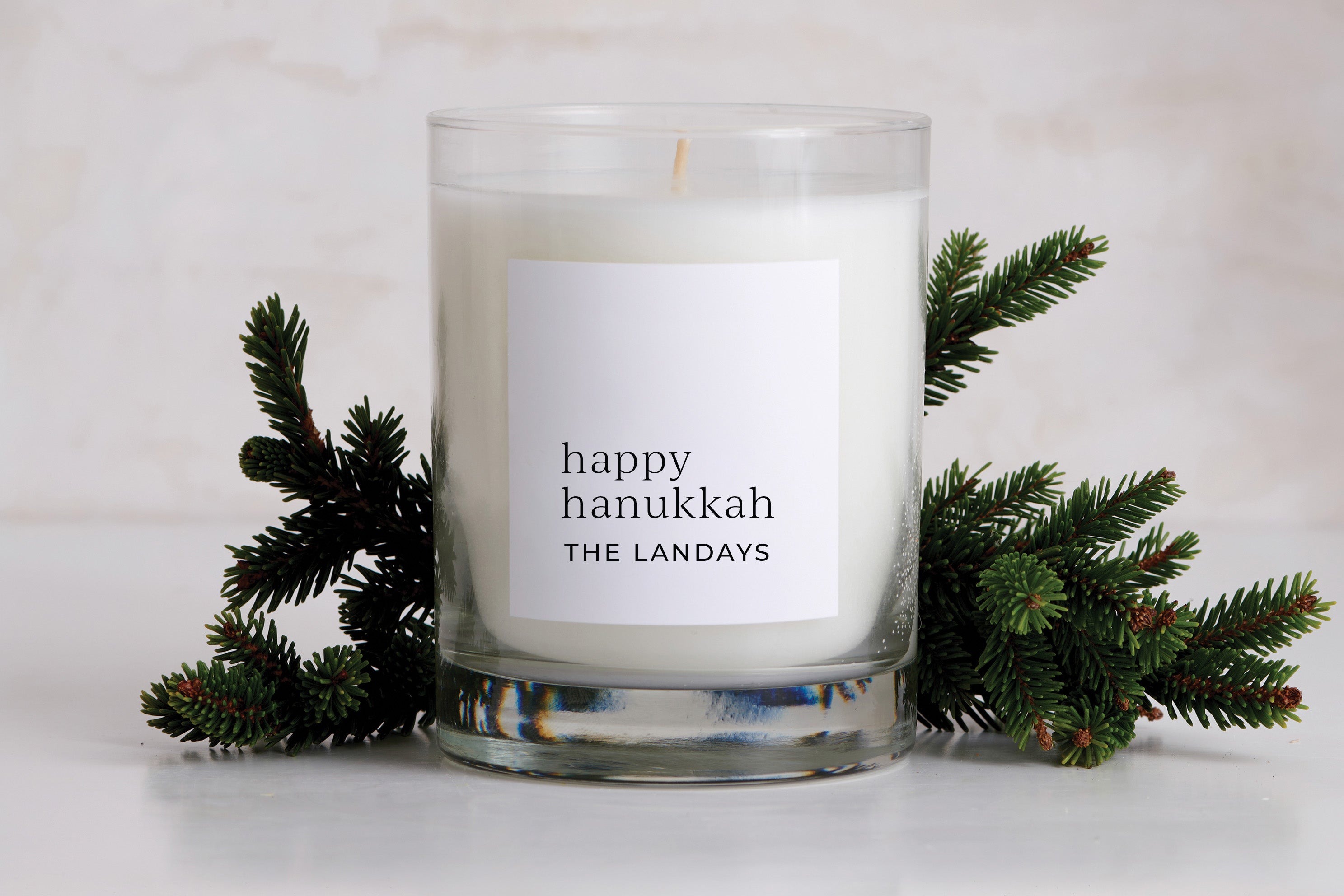 Personalized Candle-Happy Hanukkah