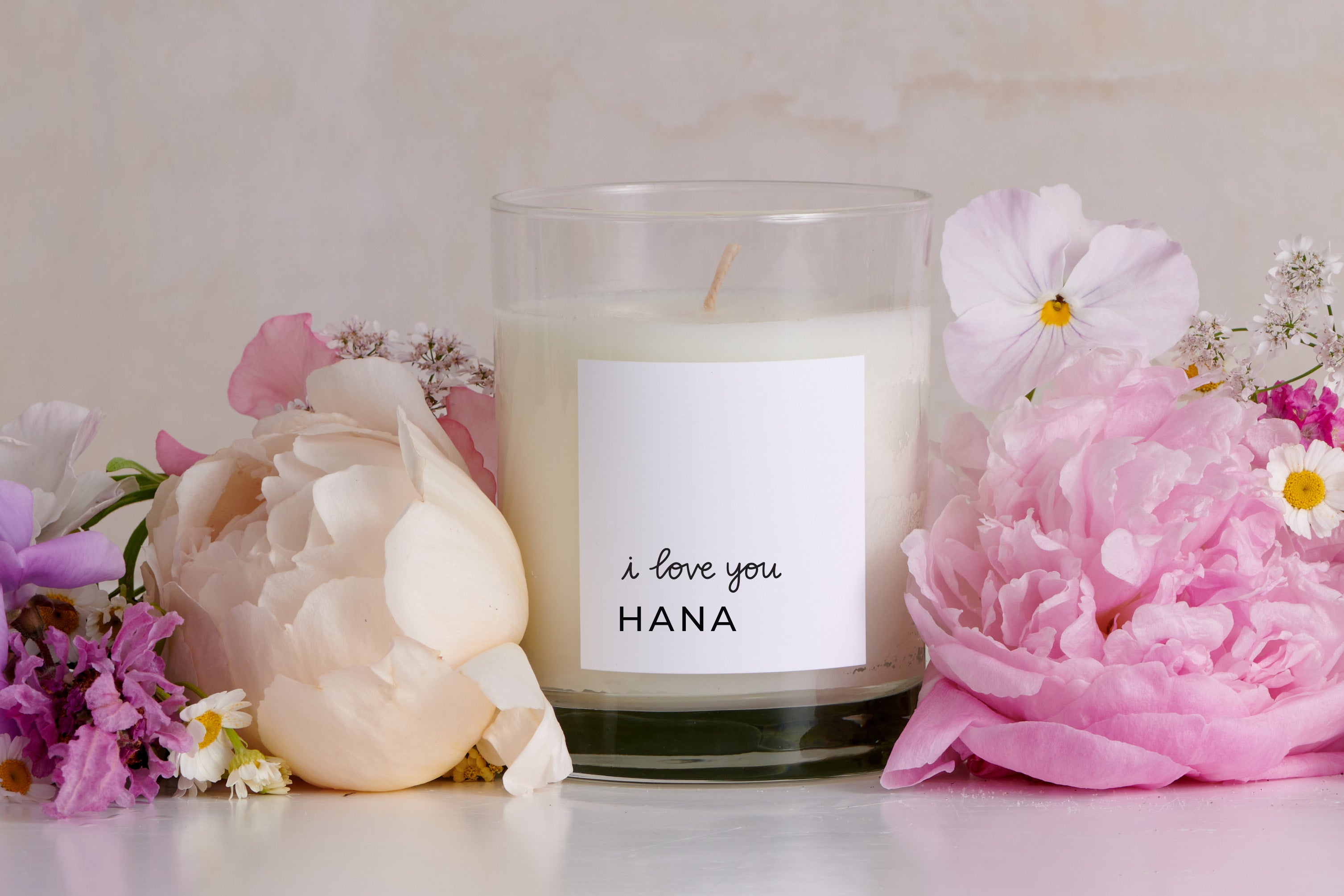 Personalized Candle-I Love You