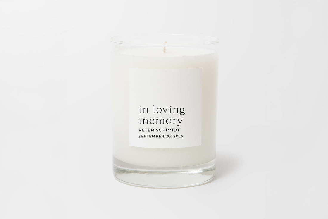 Personalized Candle- In Loving Memory