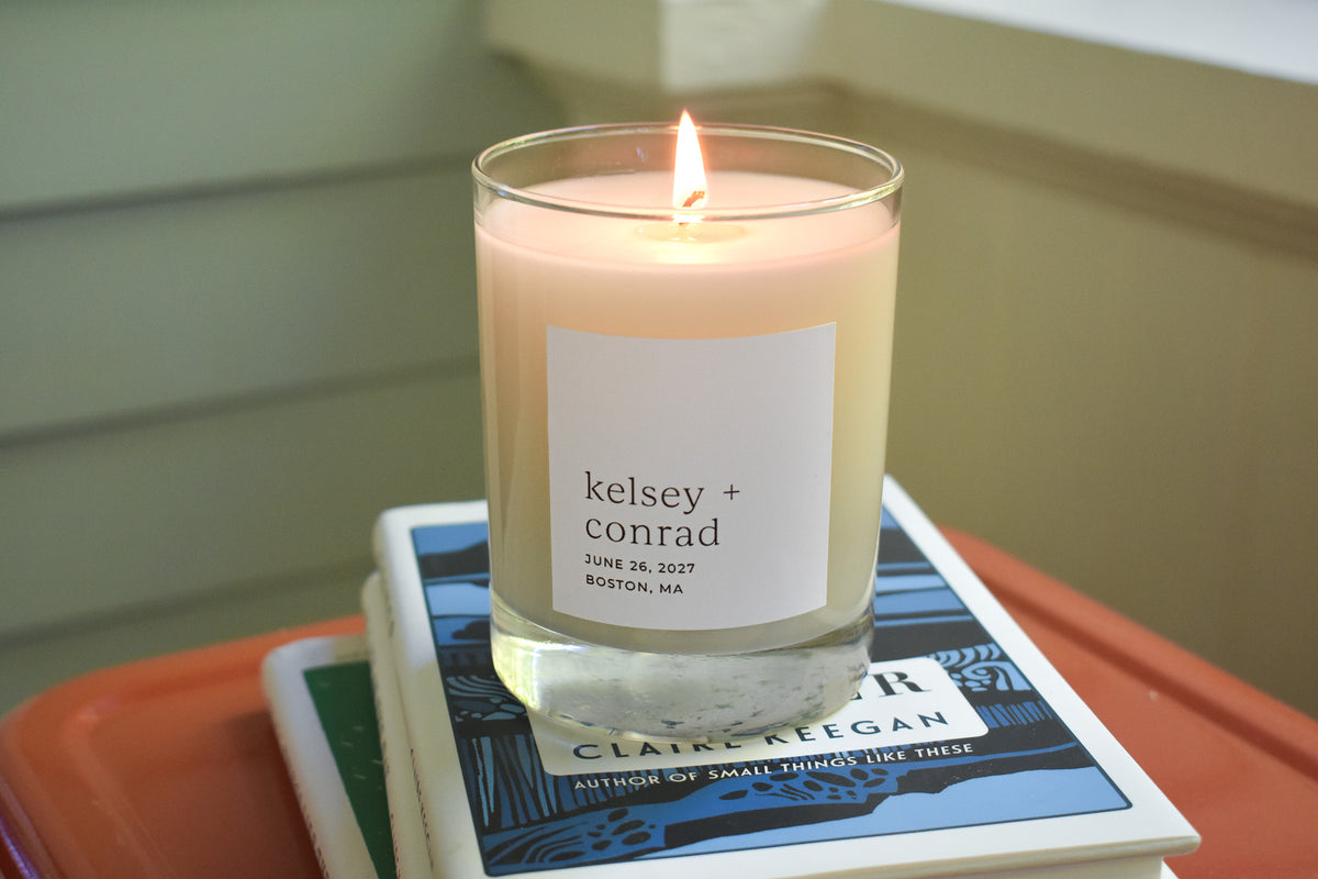 Personalized Candle-Wedding