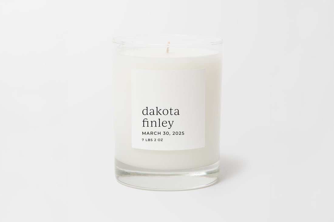 Personalized Candle- Welcome Baby