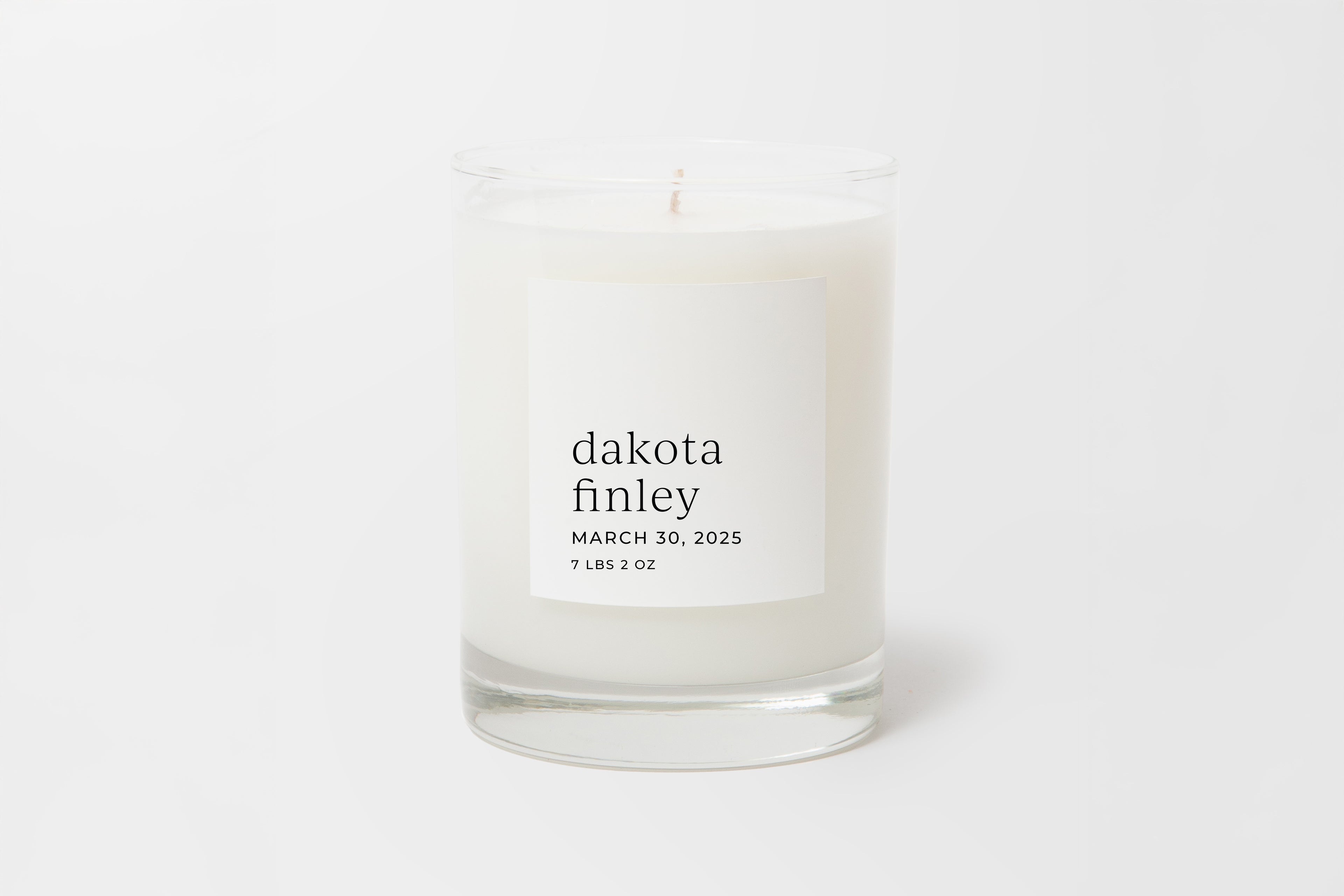 Personalized Candle- Welcome Baby