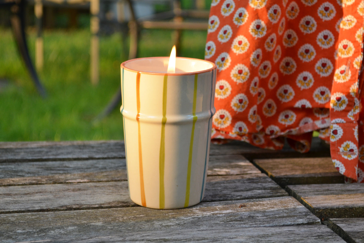 Striped Celebration Candle Set