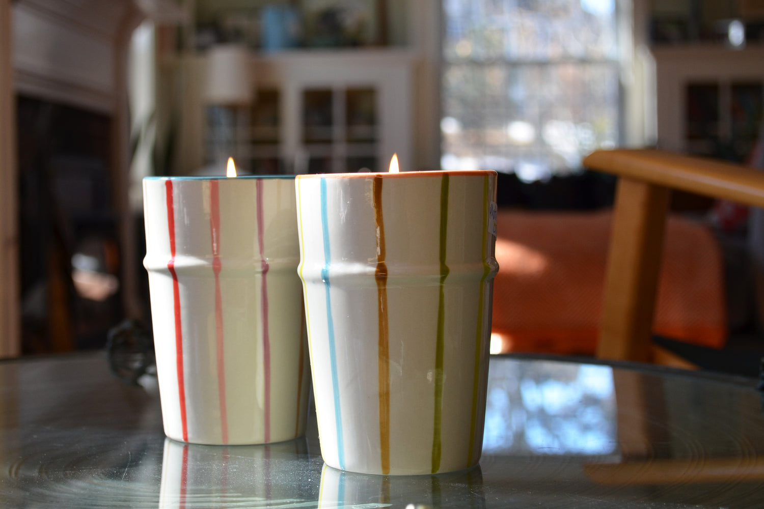 Striped Celebration Candle Set