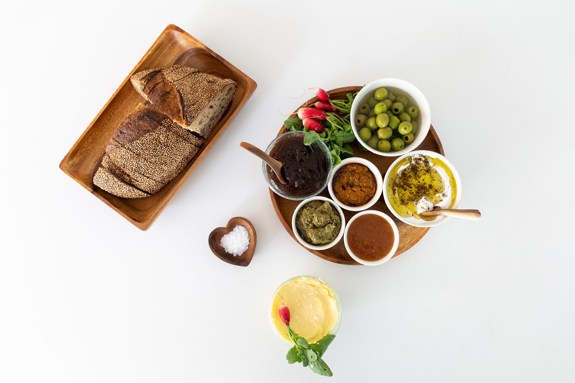 Acacia Wood Rectangular Bowl Tray