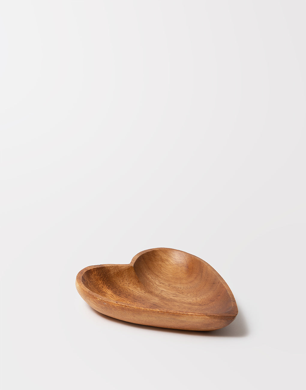 Medium Acacia Wood Heart Tray | The Little Market