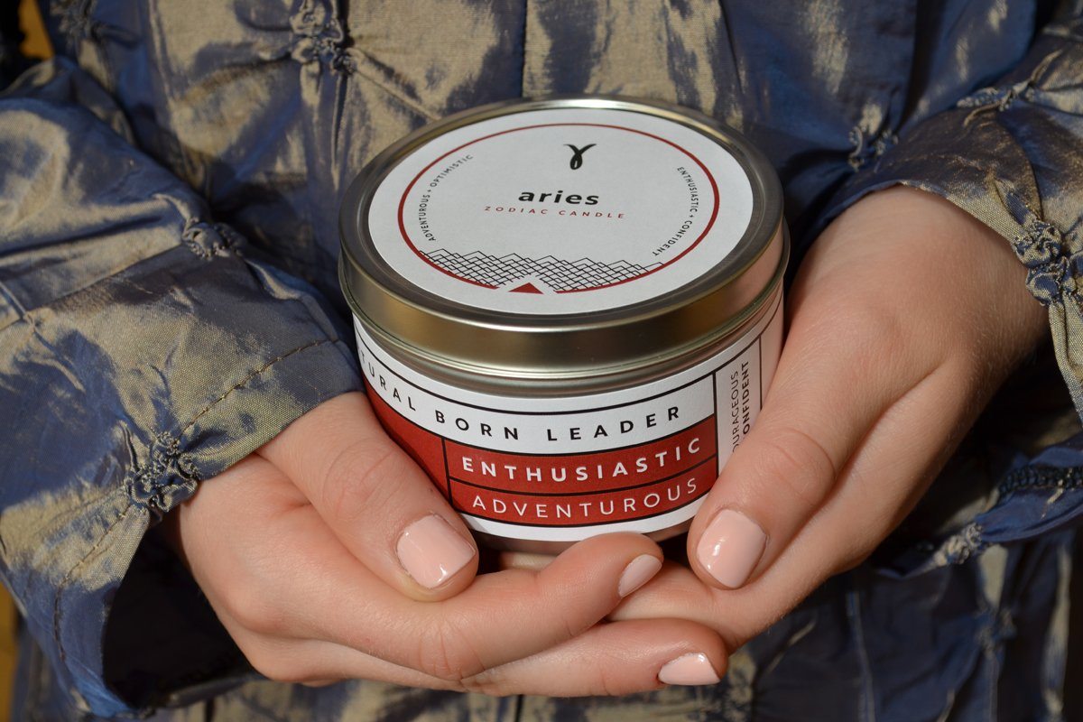 Zodiac Candle - Prosperity Candle handmade by women artisans fair trade soy blend candles