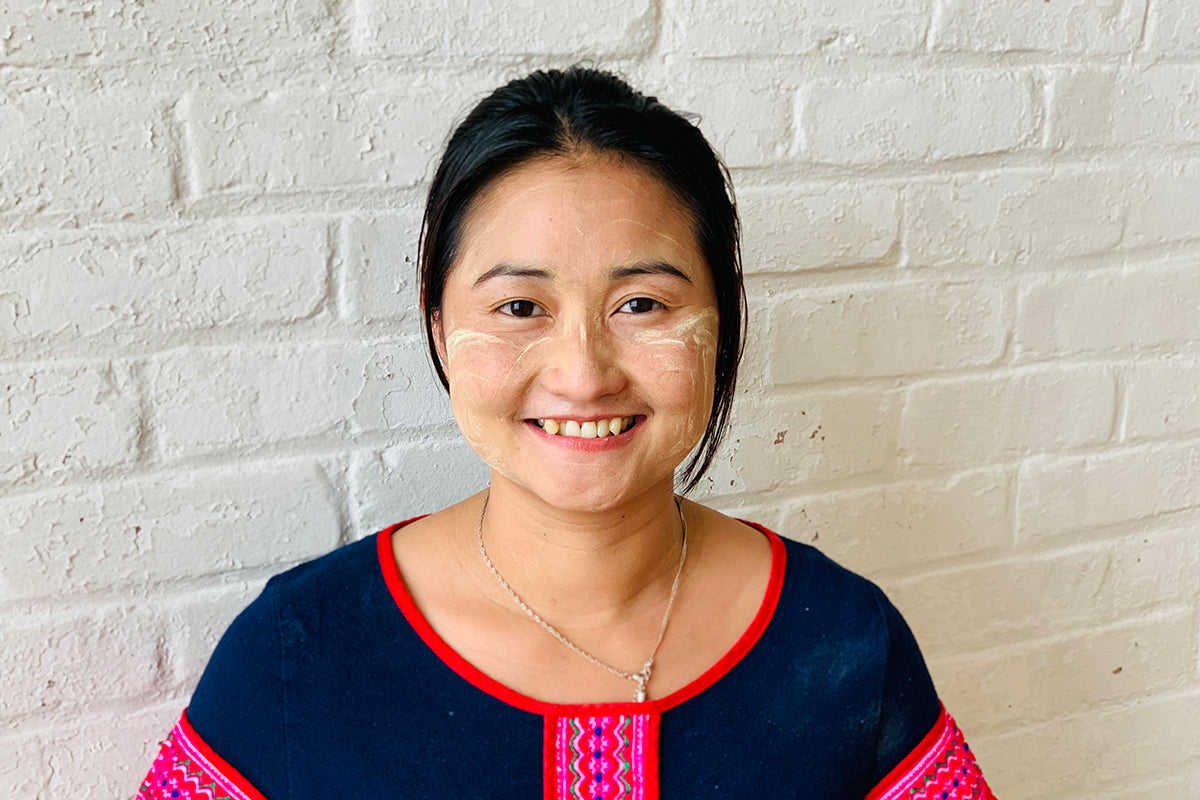 Meet Poe, the newest women artisan making handpoured candles in our studio