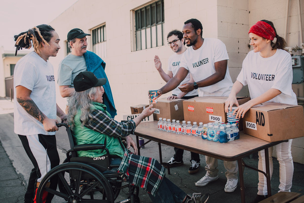 Volunteers helping and expressing love with Agápē | Highlighting how to show someone you love them on Valentine's Day 