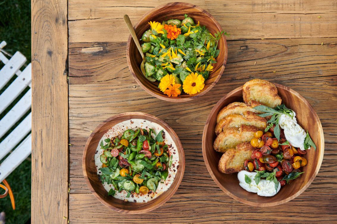 Acacia Wood Salad Bowl