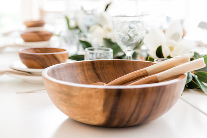 Acacia Wood Salad Bowl