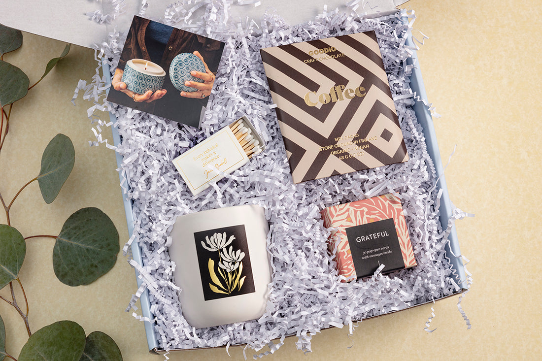 Gilded Botanical Candle Gift Set