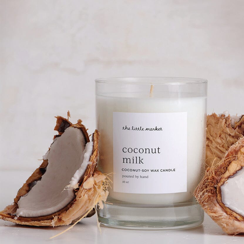 The Little Market I Coconut Milk Handmade Scented Candle I Soy Wax –  Prosperity Candle