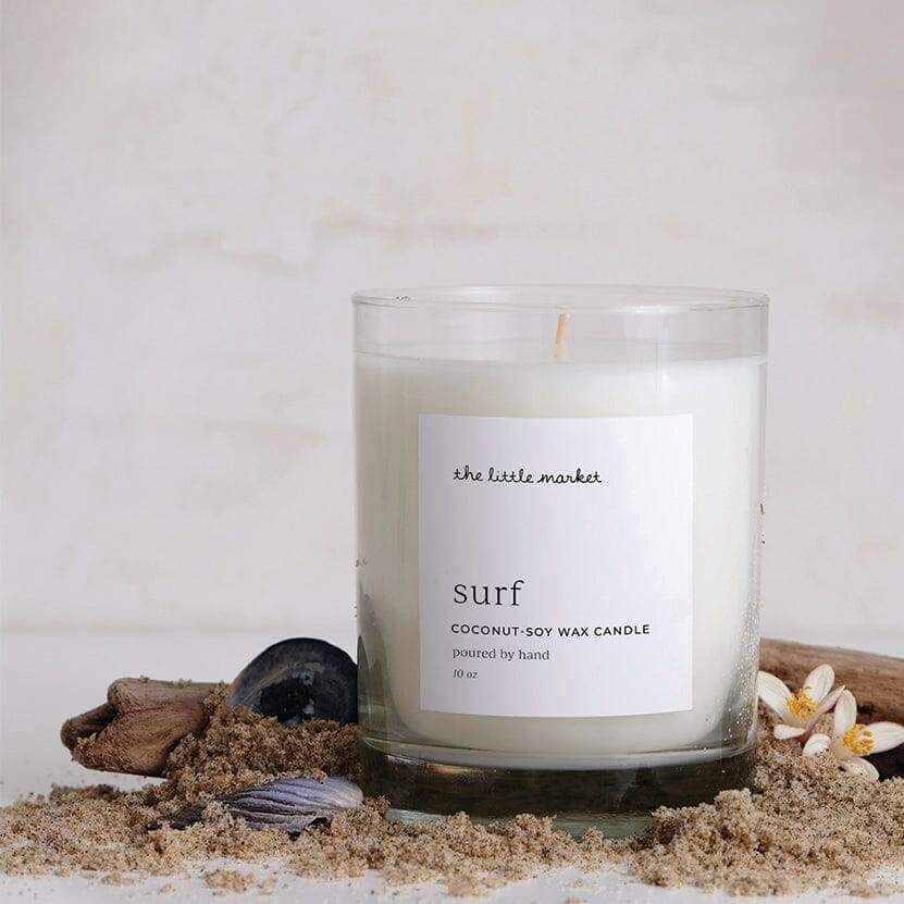 The Little Market I Surf Handmade Scented Candle I Soy Coconut Wax –  Prosperity Candle