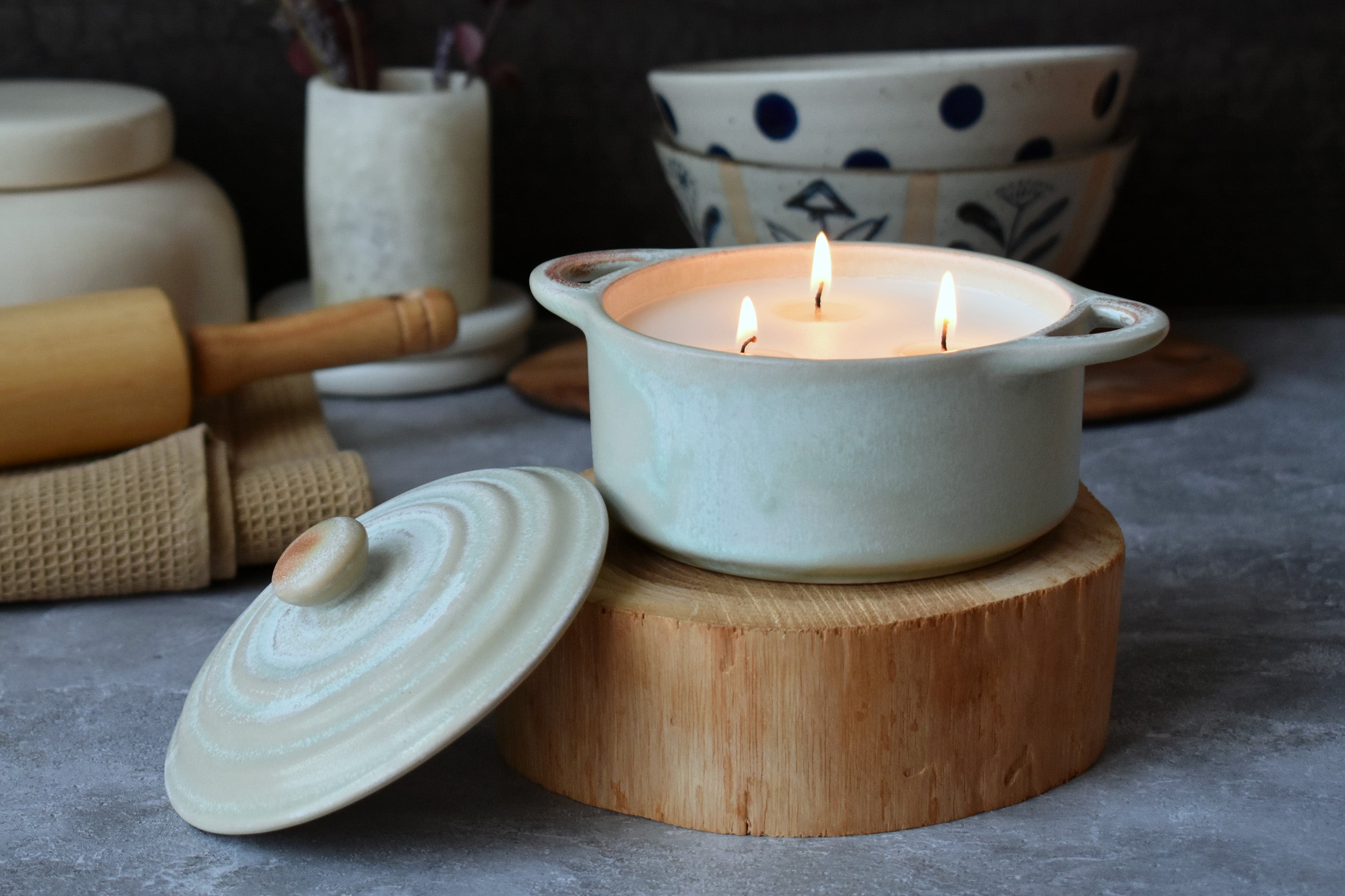 Celadon Baker Candle