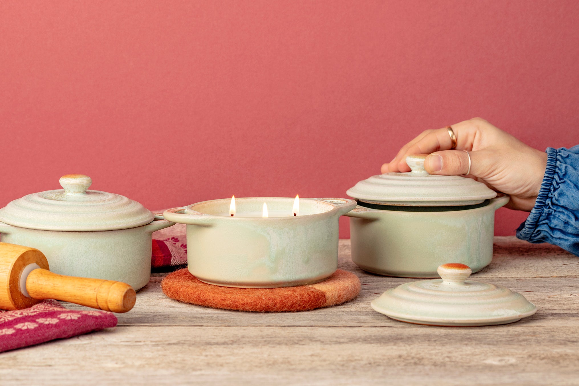 Celadon Baker Candle