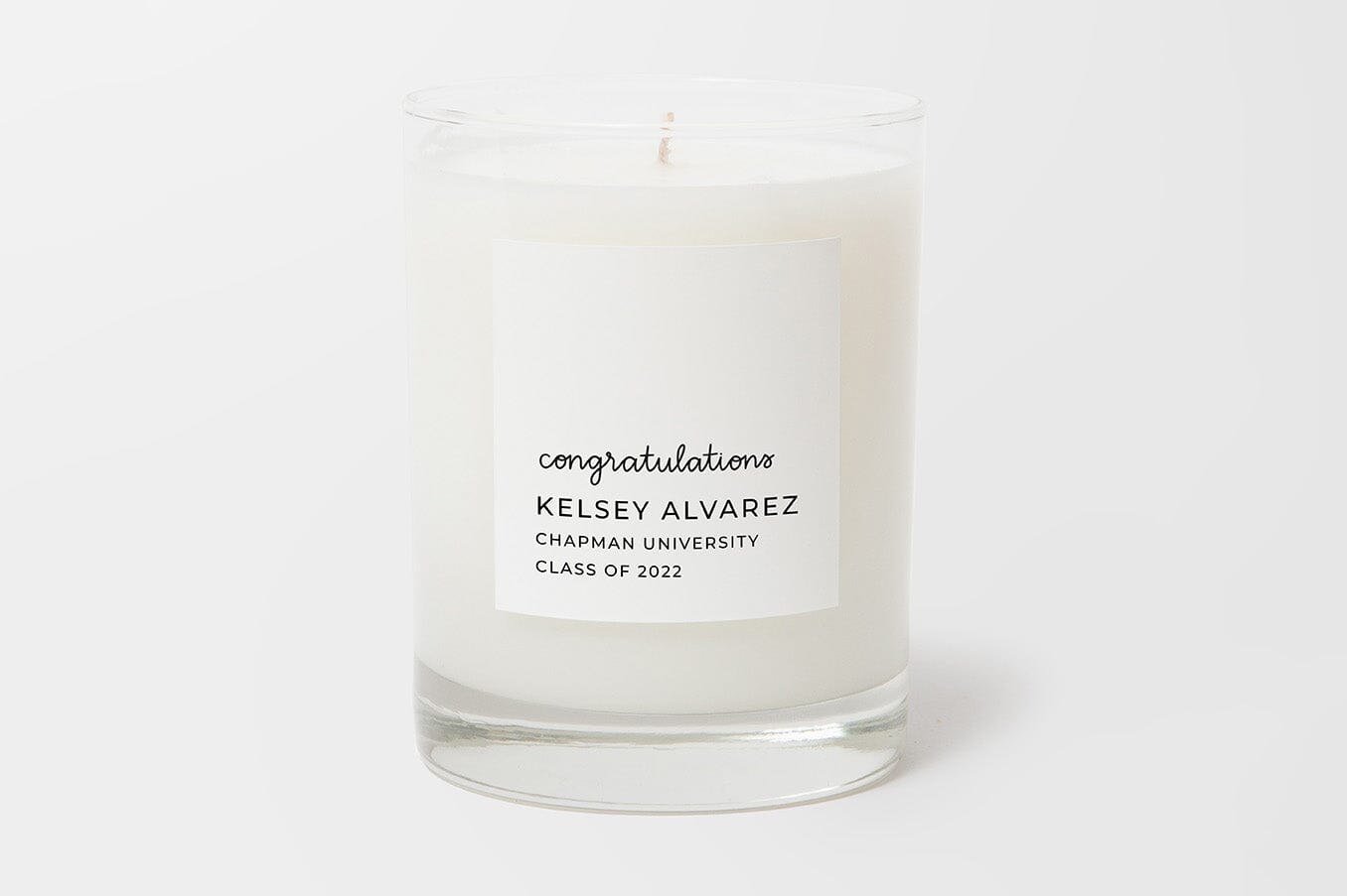 Personalized Candle-Congratulations