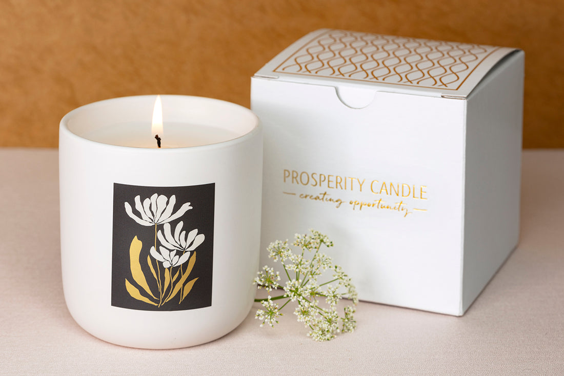 Gilded Botanical Candle