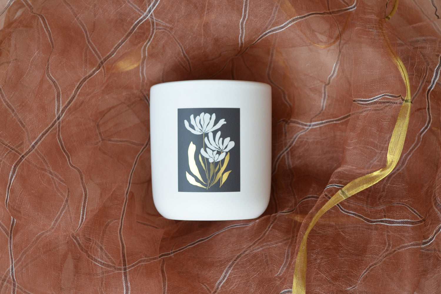 Gilded Botanical Candle