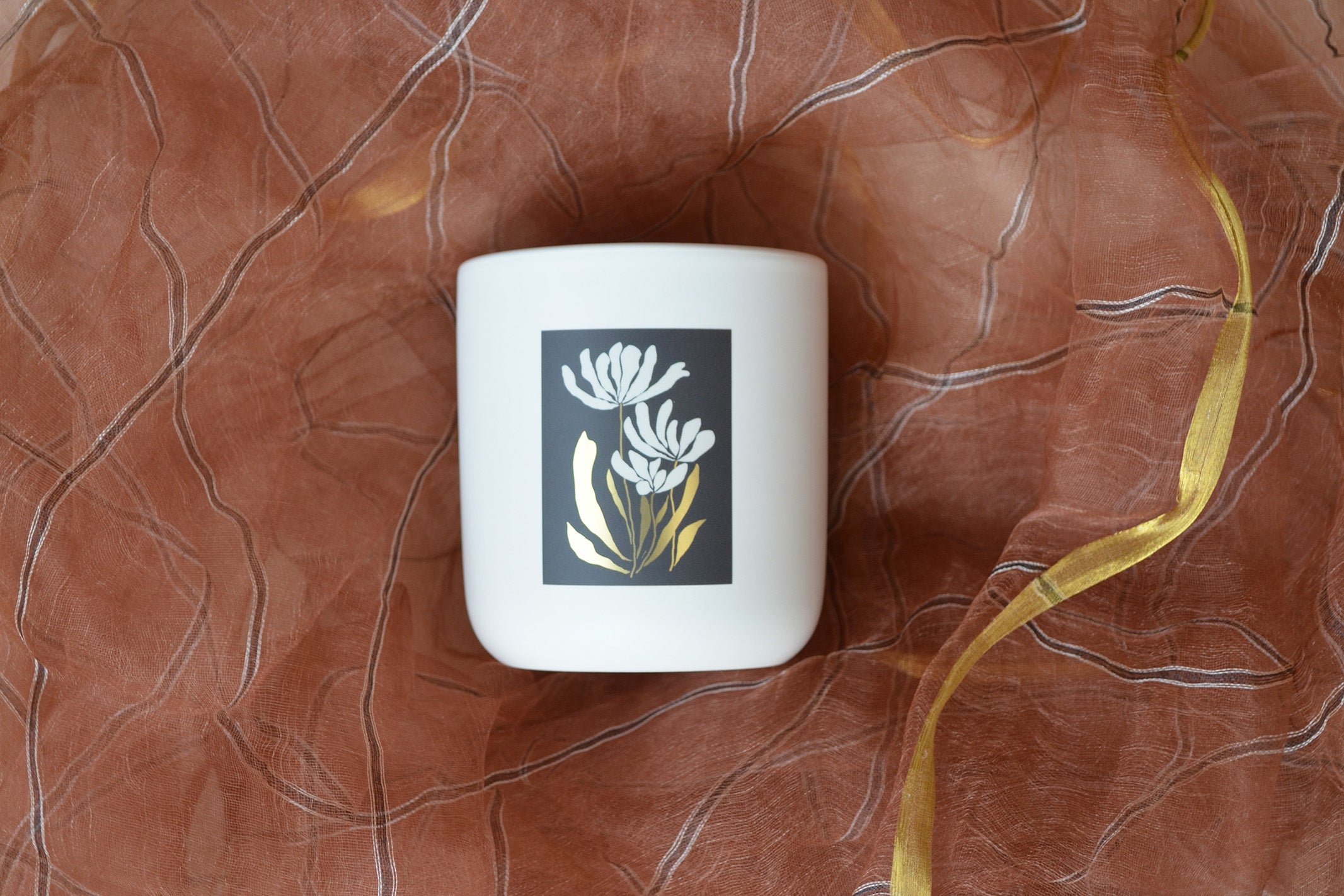 Gilded Botanical Candle