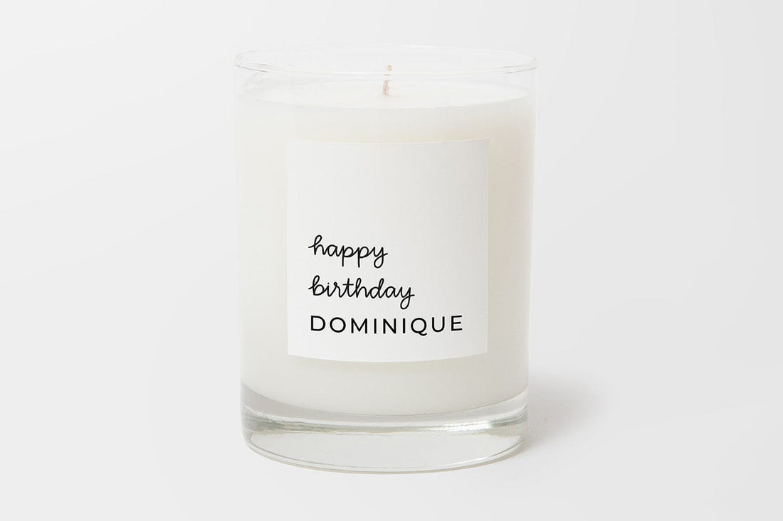 Personalized Candle-Happy Birthday