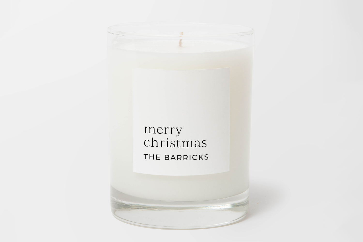 Personalized Candle-Merry Christmas