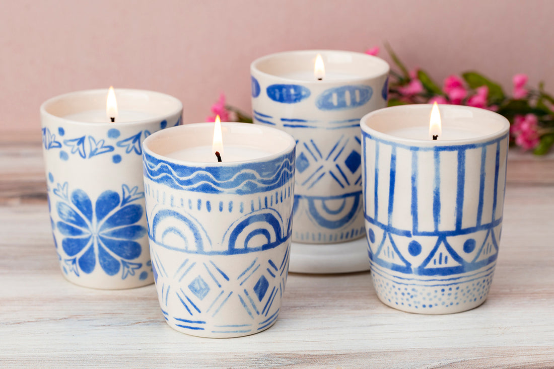 Mosaic Candle Set