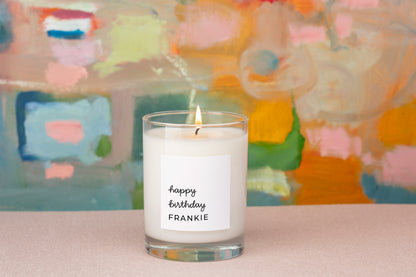 Personalized Candle-Happy Birthday