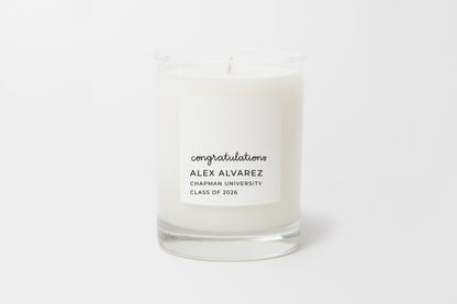 Personalized Candle-Congratulations