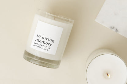 Personalized Candle- In Loving Memory