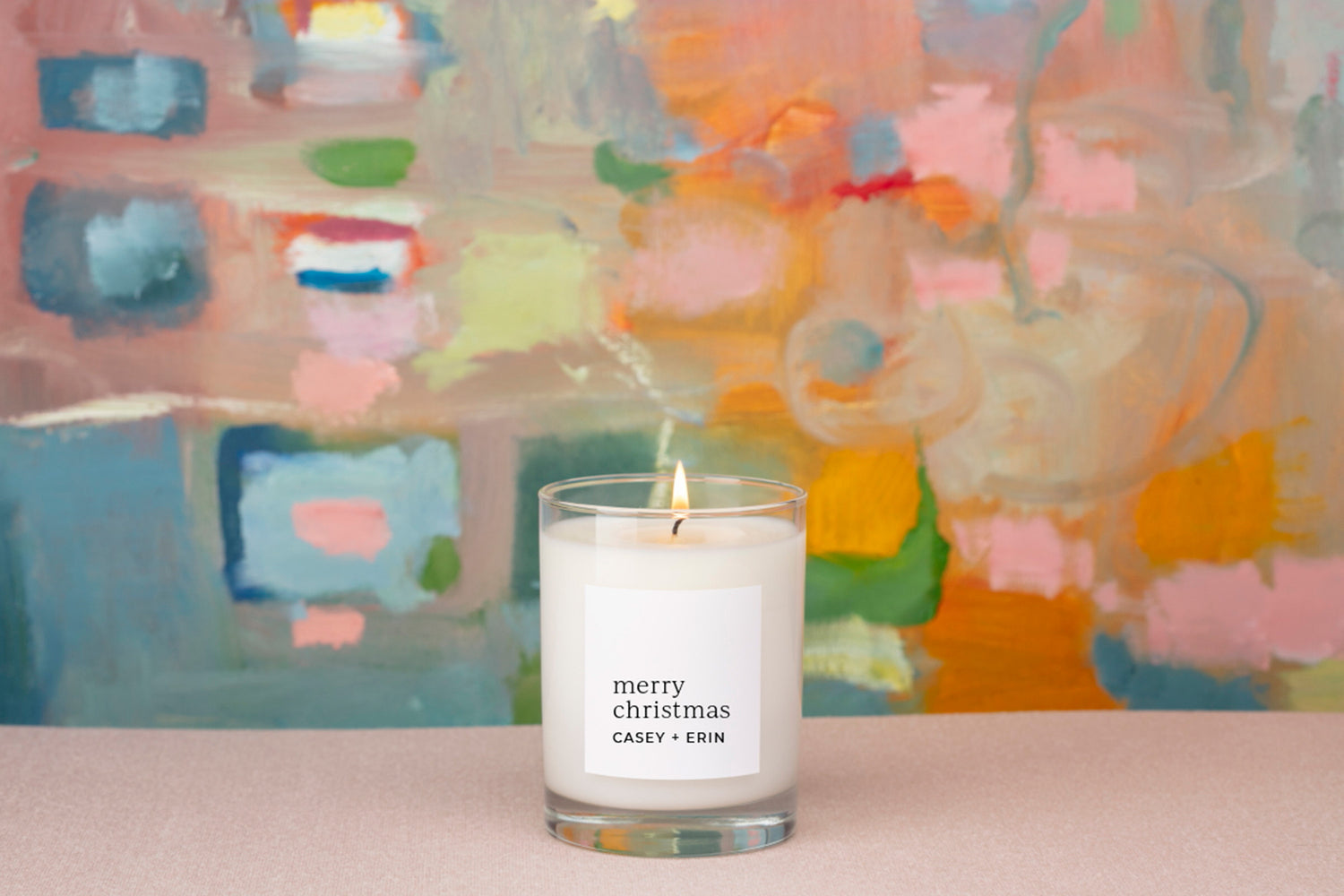 Personalized Candle-Merry Christmas