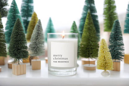 Personalized Candle-Merry Christmas
