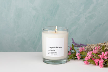 Personalized Candle-Congratulations