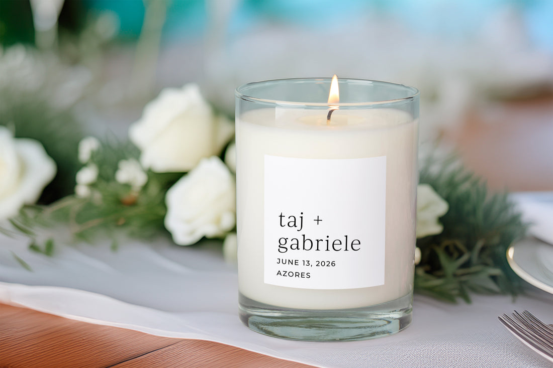 Personalized Candle-Wedding