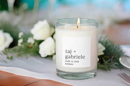 Personalized Candle-Wedding