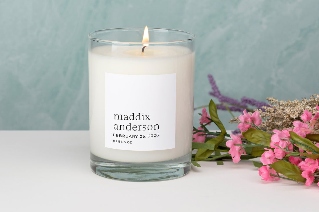 Personalized Candle- Welcome Baby