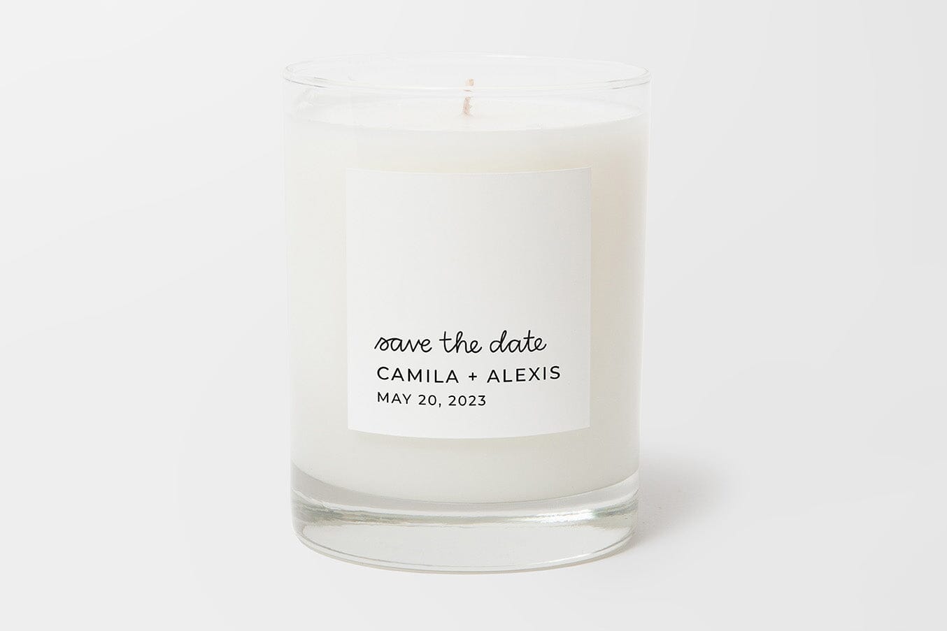 Personalized Candle-Save the Date