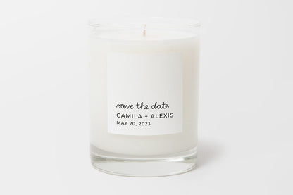 Personalized Candle-Save the Date