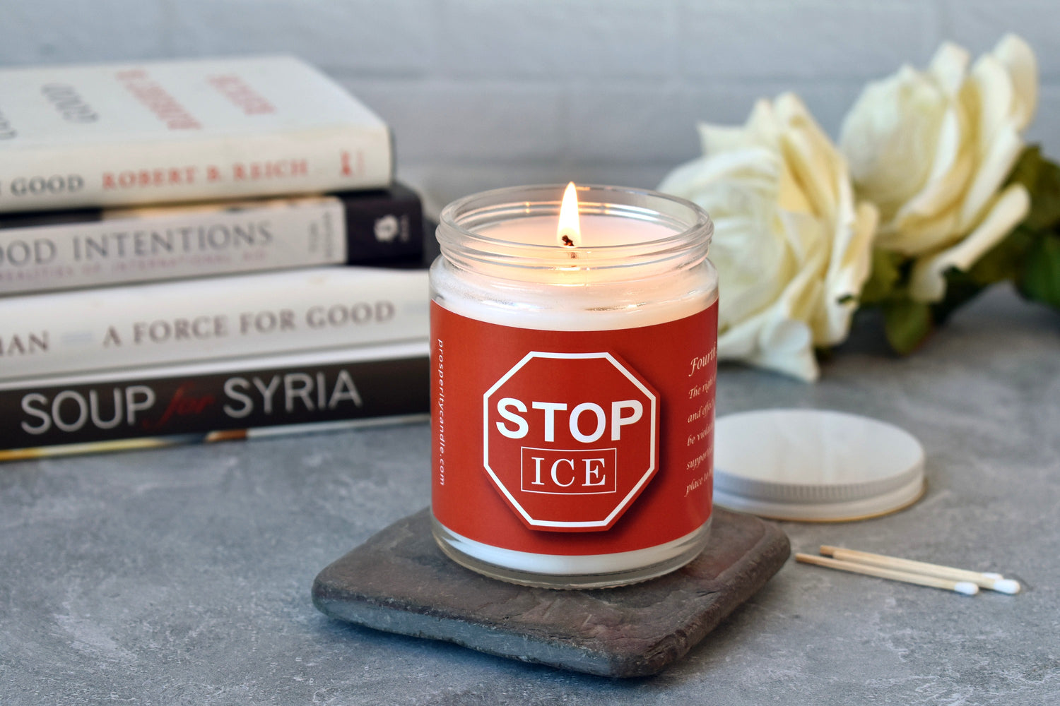 Stop ICE Candle ICE out Candle