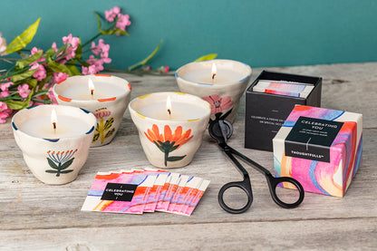 Flower Windowsill Candle Gift Set