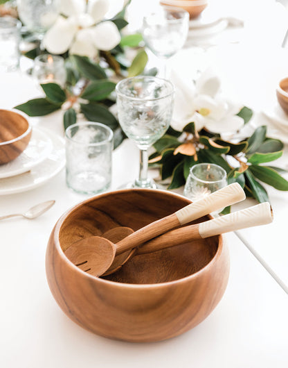 Acacia Wood Salad Bowl | The Little Market