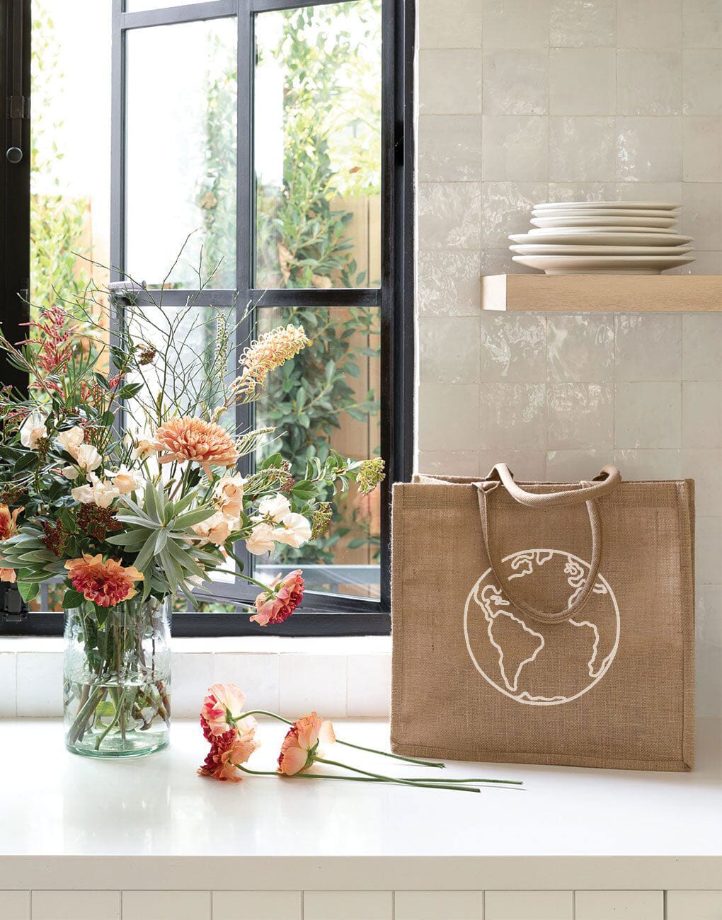 Earth Day Every Day Reusable Shopping Tote | The Little Market