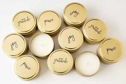 Celebration Candles - Prosperity Candle handmade by women artisans fair trade soy blend candles